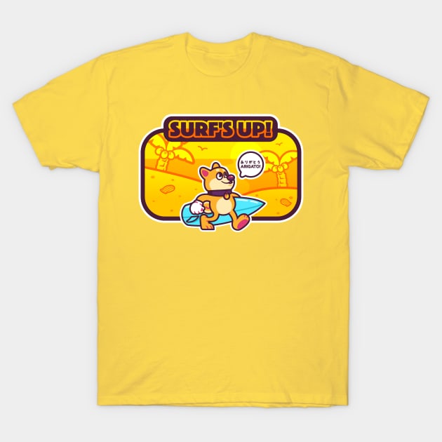 Surf's Up! T-Shirt by arigatodesigns